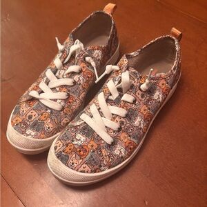 BOBs Dog Print Slip-on Sneakers